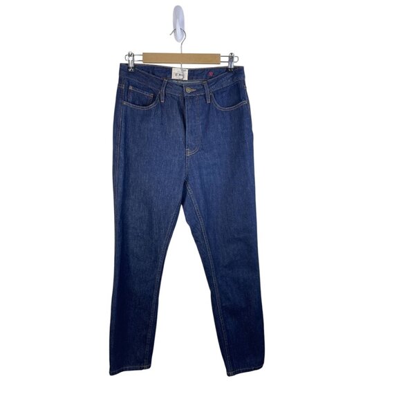 Sézane Womens Brut Sexy Slim-Fit Denim Jeans High-Waisted Size 30 Blue - Picture 2 of 16